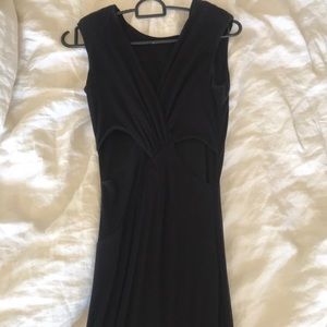 bebe Dresses - Bebe Black Floor Length Gown with Cutouts bebe Dresses - Bebe Black Floor Length Gown with Cutouts
